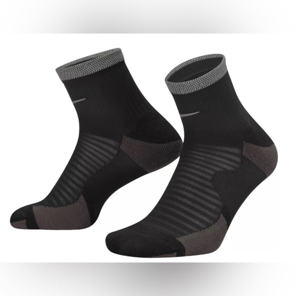 Nike Spark Running Cushioned Ankle Dri-Fit Black‎ Socks Men 10-11.5